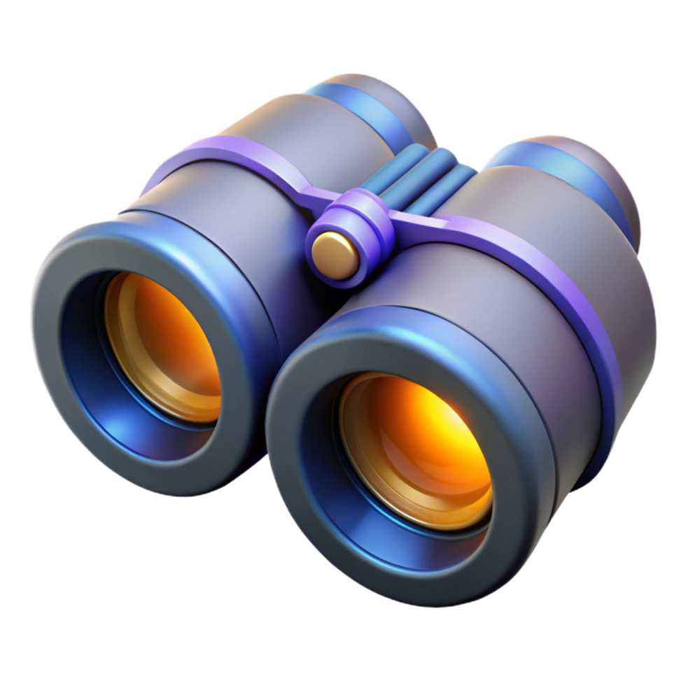 celebrated avant-garde A futuristic pair of binoculars with night vision capabilities. NO BACKGROUND with Transparent Background. precision png