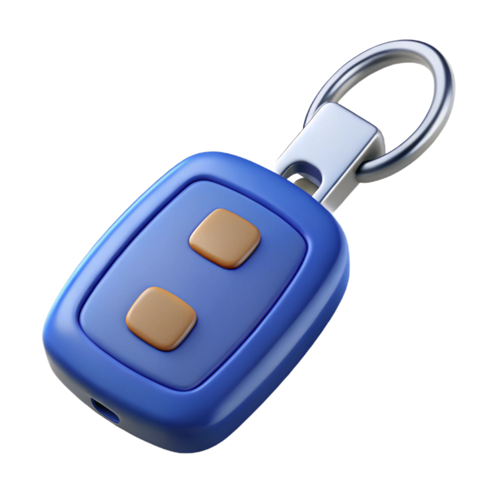 calm breathtaking A high-tech key fob with remote access capabilities. NO BACKGROUND with Transparent Background. perfect clarity png