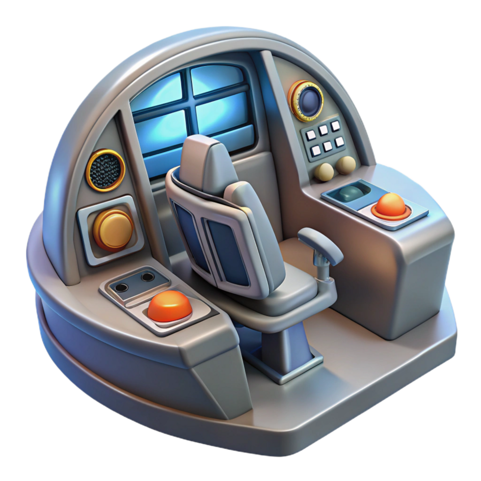 alluring contemporary A high-resolution model of a spaceship cockpit. NO BACKGROUND with Transparent Background. gallery standard png
