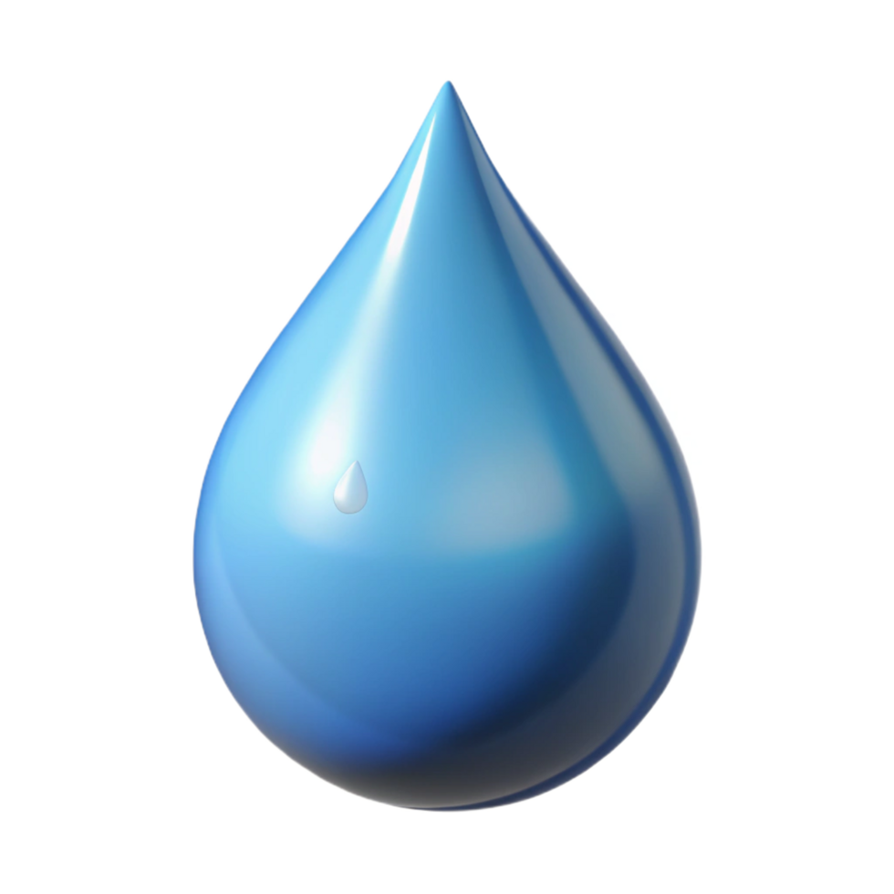 breathtaking acclaimed A single, levitating droplet of water. NO BACKGROUND with Transparent Background. png