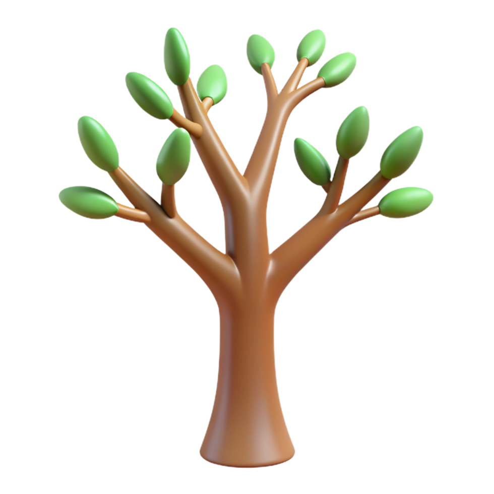 dynamic sumptuous A single, stylized tree with branches reaching upwards. NO BACKGROUND with Transparent Background. ultra HD png