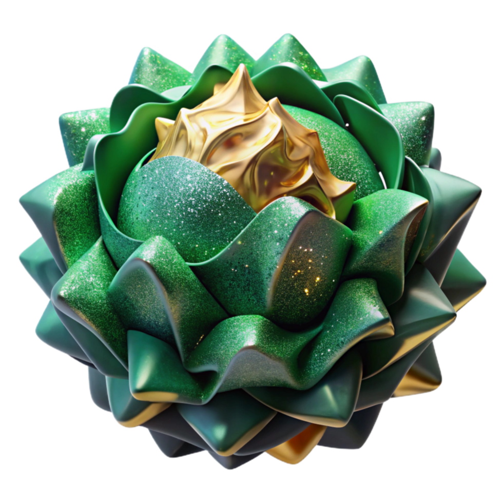 wonderful abstract Green Paper Mache Pulp Transparent Background premium png