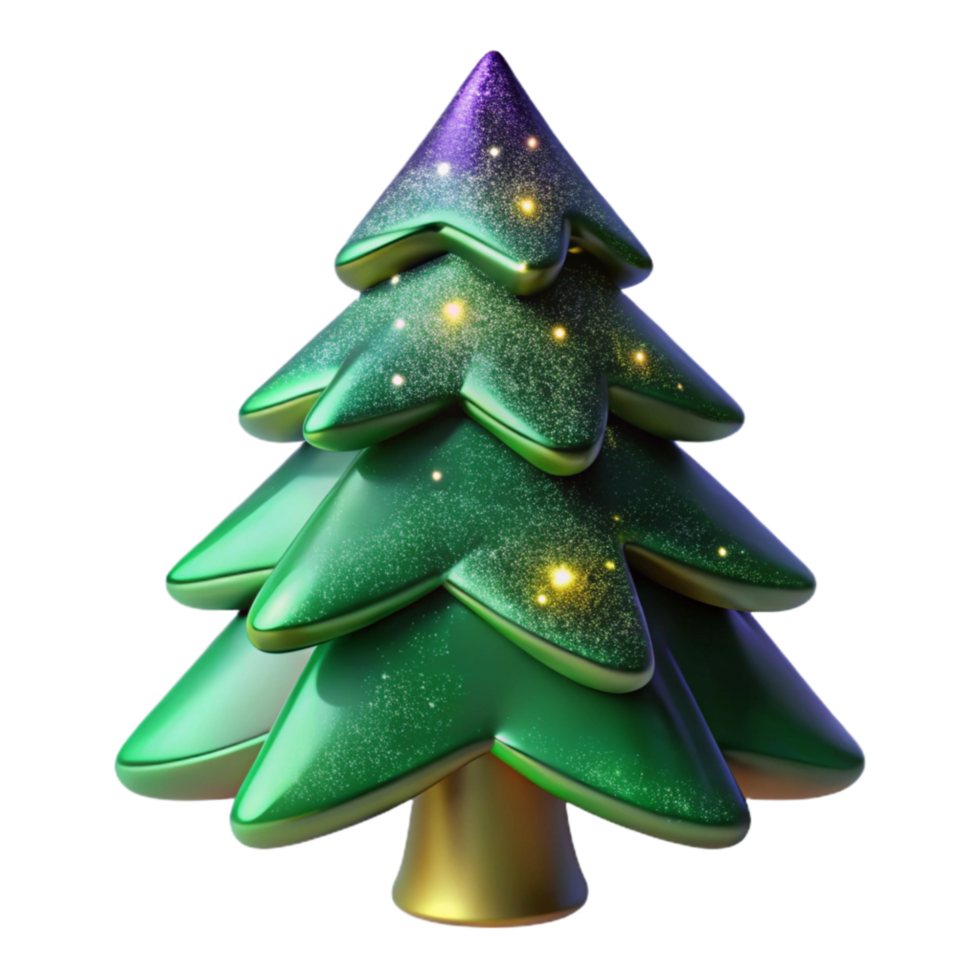 impressive classic Green Pine Tree Silhouette Cutout Element authentic png