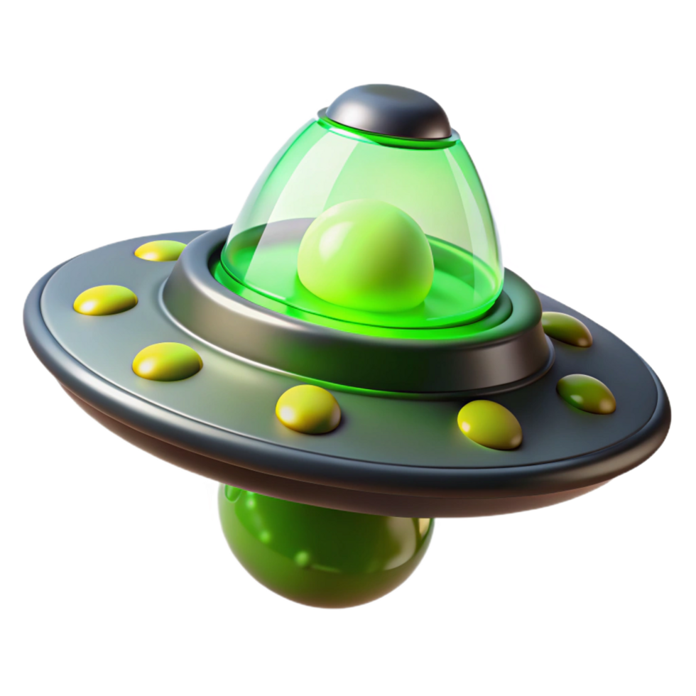 beautiful coveted Alien artifact emitting a pulsating green light, NO BACKGROUND with Transparent Background. png