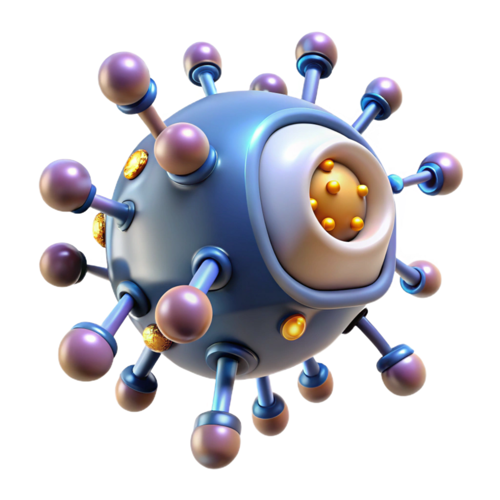captivating retro Advanced medical nanobot swarm with glowing particles, NO BACKGROUND with Transparent Background. 8K png