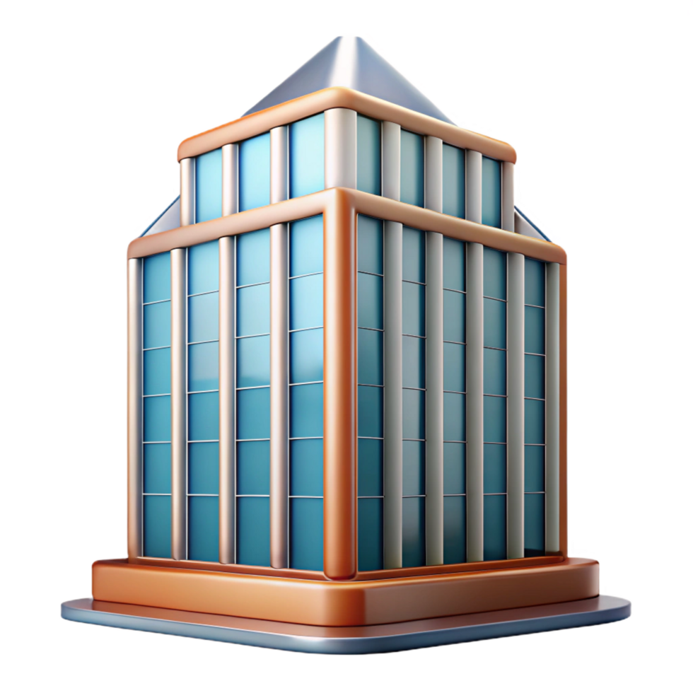 alluring industrial Architectural detail of a skyscraper facade panel NO BACKGROUND with Transparent Background. professional png