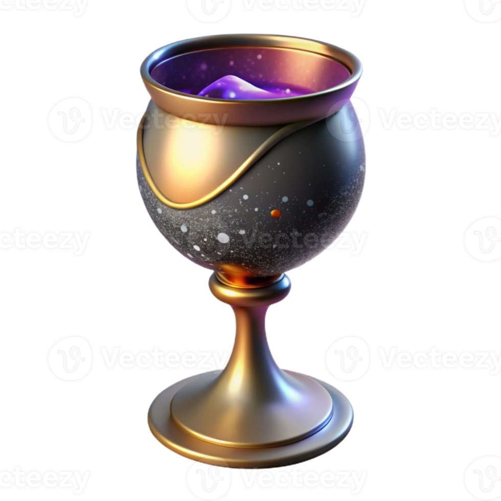 stunning vintage Handblown Glass Goblet Isolated Element with Stem high resolution png