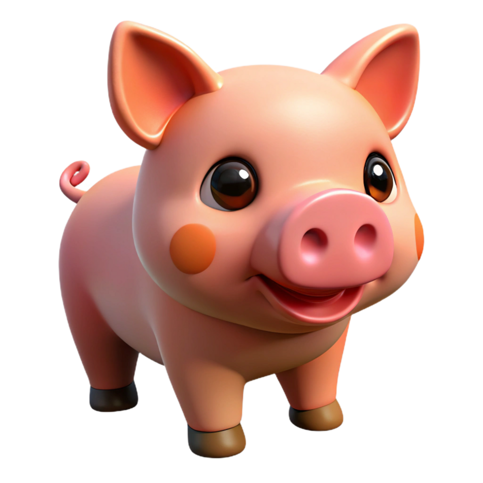 beautiful tranquil victorian A piglet, NO BACKGROUND with Transparent Background. fine detail png