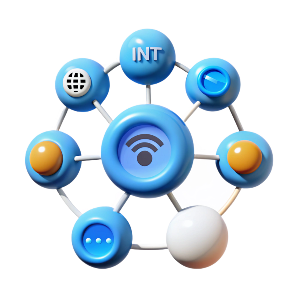 distinguished renaissance Internet of things network diagram NO BACKGROUND with Transparent Background. museum quality png