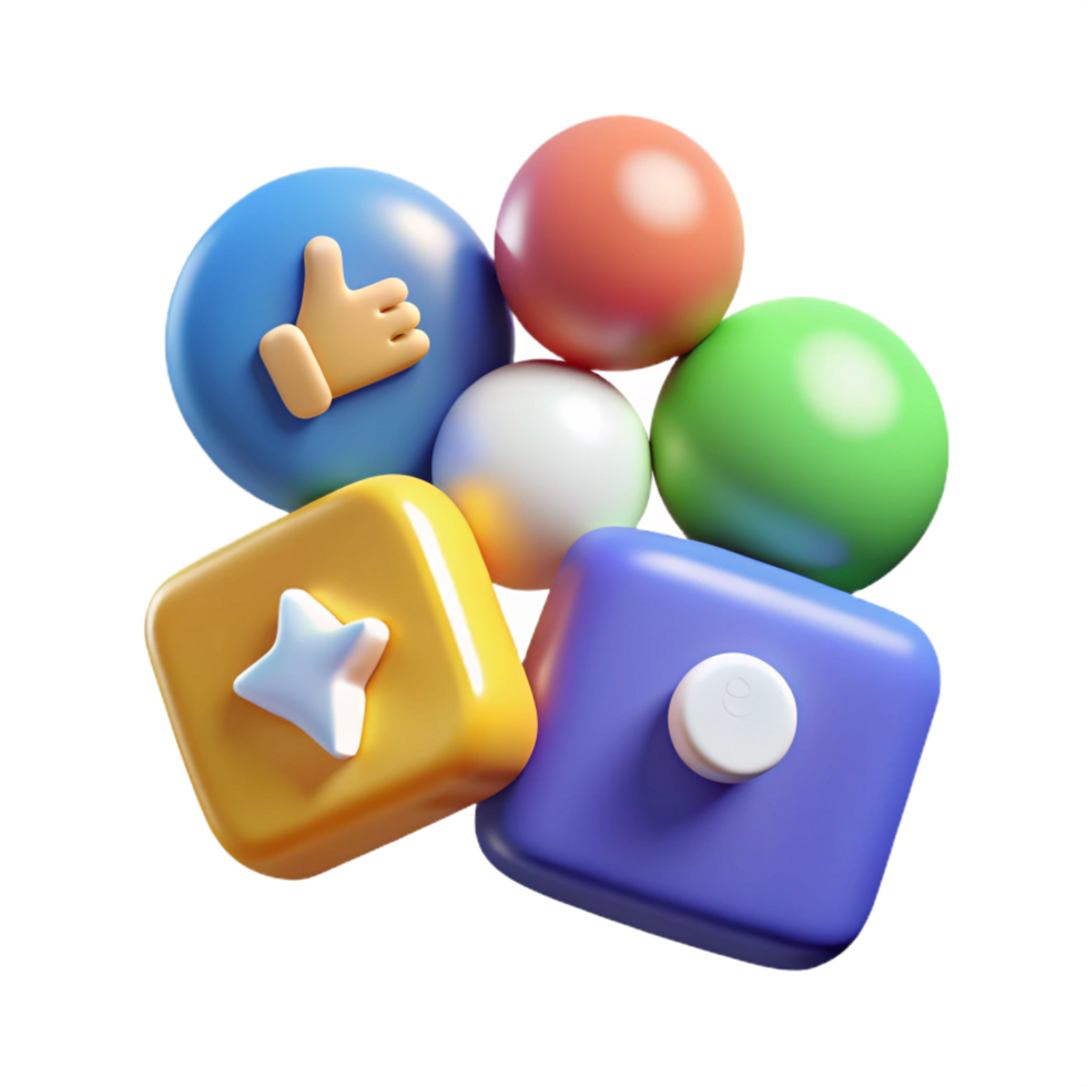 distinctive organic Social media icons set NO BACKGROUND with Transparent Background. sharp png
