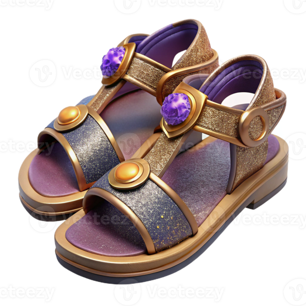 impressive traditional Handcrafted Leather Sandals Detailed Stitching Isolated Element high resolution png