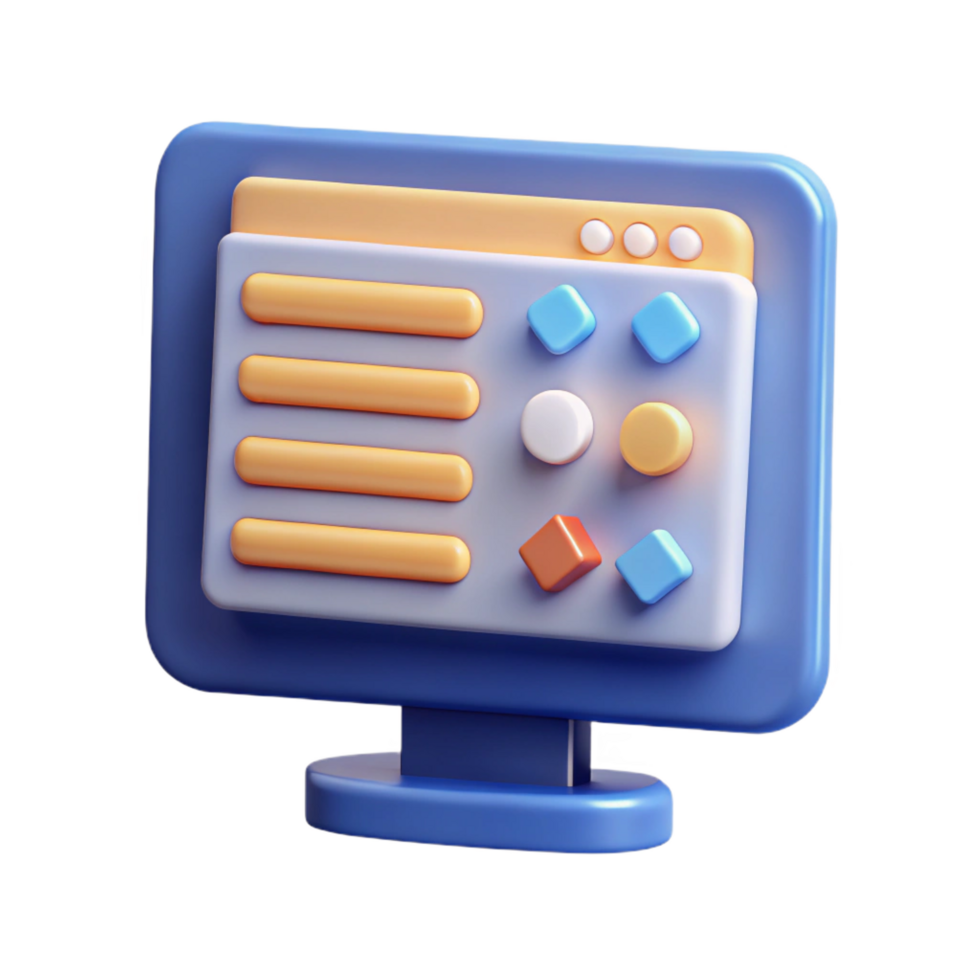 dreamy enchanting Software development code on a screen NO BACKGROUND with Transparent Background. high resolution png