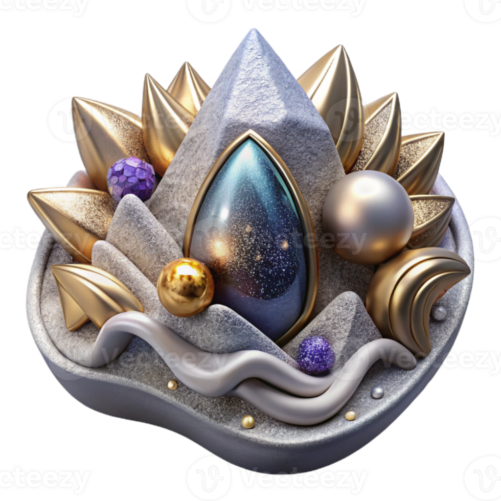 elegant modern Handcrafted Silver Brooch Vintage Style Isolated Element premium png