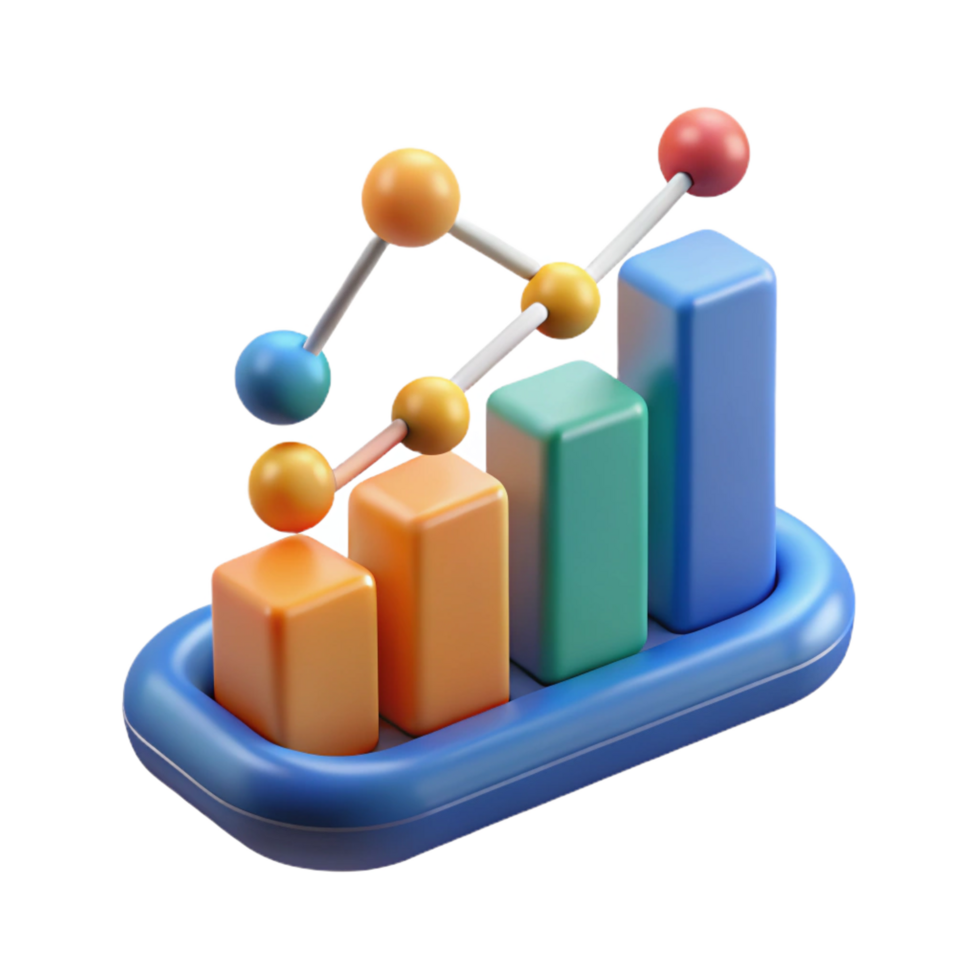enchanting gothic Data science analytics graph NO BACKGROUND with Transparent Background. high resolution png