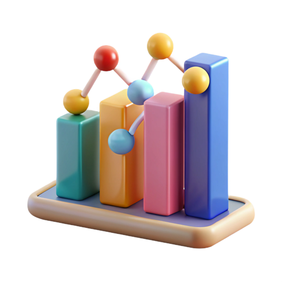 celebrated artistic Data science analytics graph NO BACKGROUND with Transparent Background. artisan png