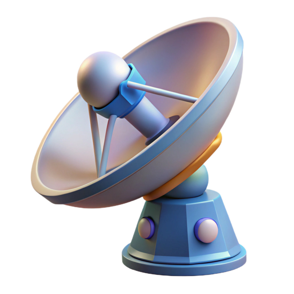 coveted rustic Space technology satellite dish NO BACKGROUND with Transparent Background. professional png