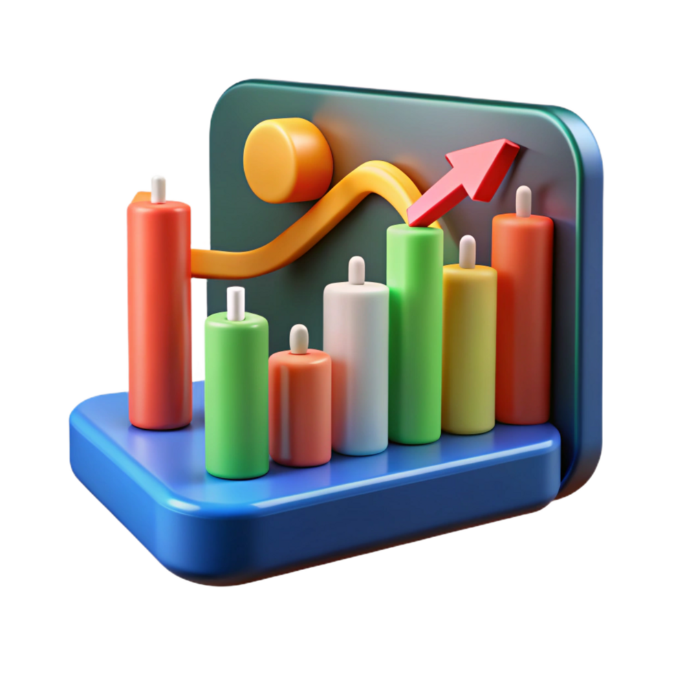dramatic harmonious gothic Financial technology stock market chart NO BACKGROUND with Transparent Background. high resolution png