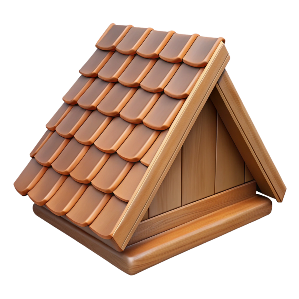 bold beautiful Wooden roof shingle, NO BACKGROUND with Transparent Background. gallery standard png