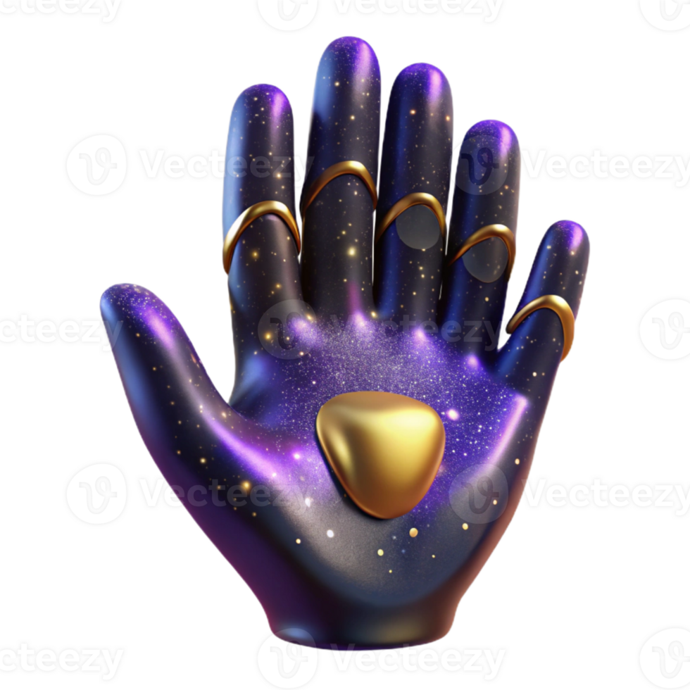 dramatic traditional Hand Front View Isolated Element original png