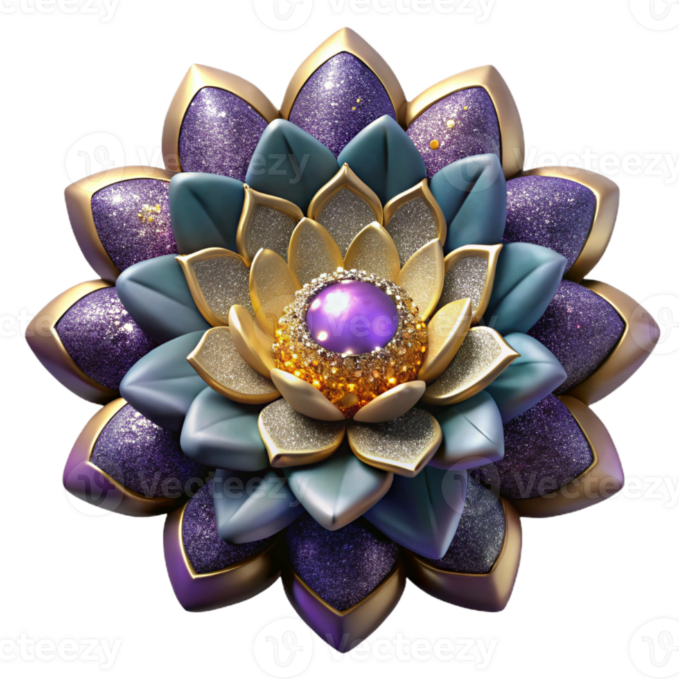 serene rustic Hand Embroidered Floral Motif Cutout authentic png