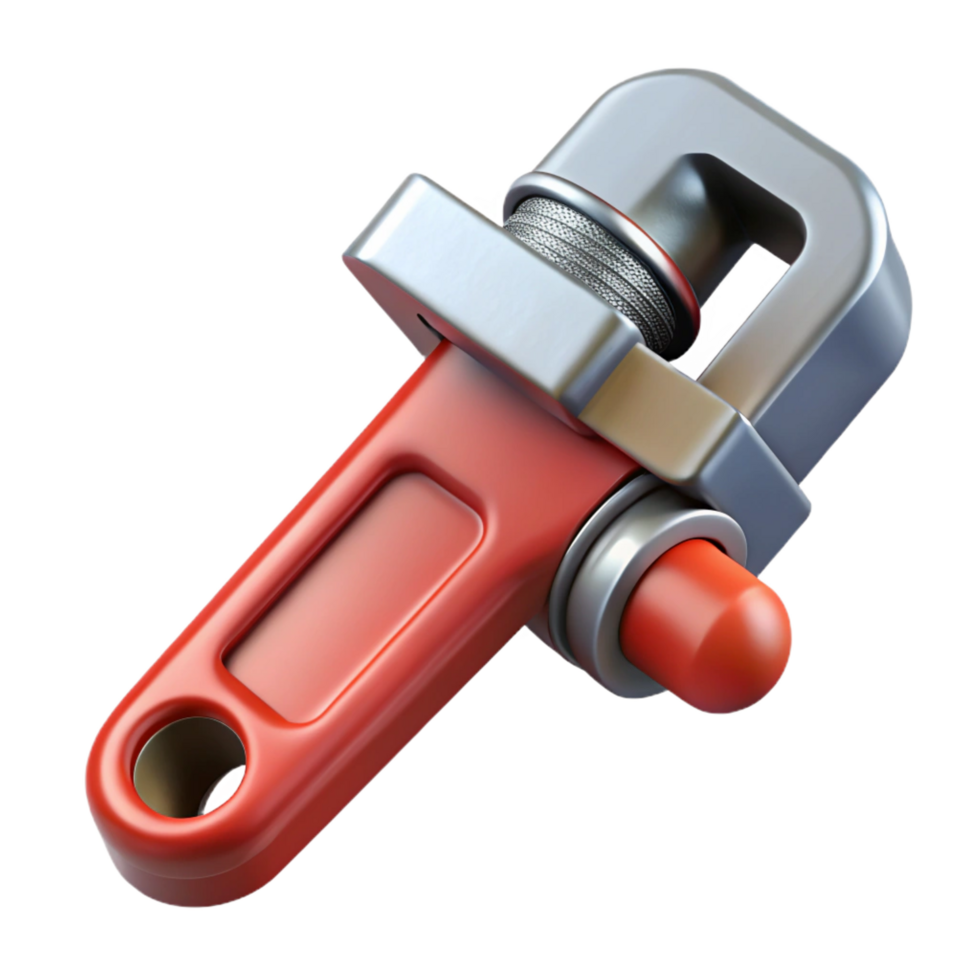 breathtaking traditional Plumbing pipe wrench, NO BACKGROUND with Transparent Background. flawless png
