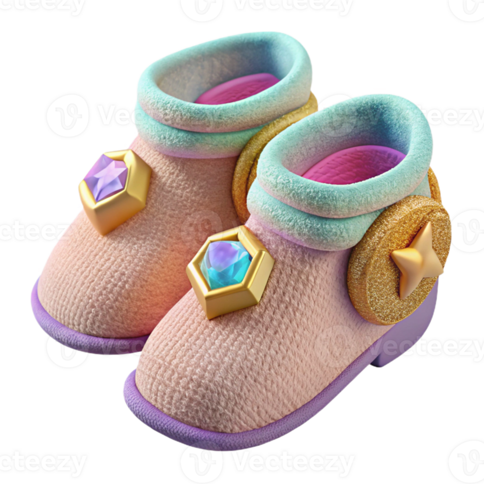 impressive contemporary Hand Knitted Baby Booties Pastel Colors Cutout original png