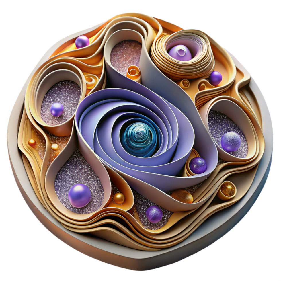 wonderful abstract Intricate Paper Quilling Design Cutout Element high resolution png