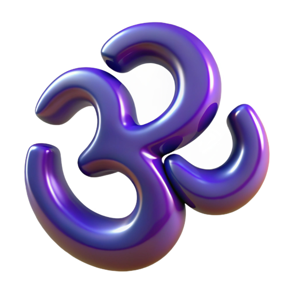 breathtaking unforgettable Om symbol. NO BACKGROUND with Transparent Background. png