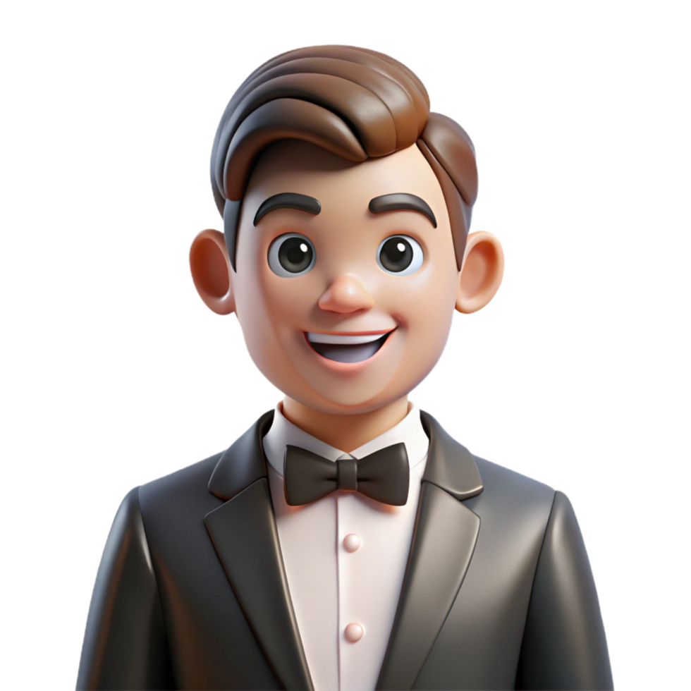 breathtaking timeless Groom in tuxedo, NO BACKGROUND with Transparent Background. png