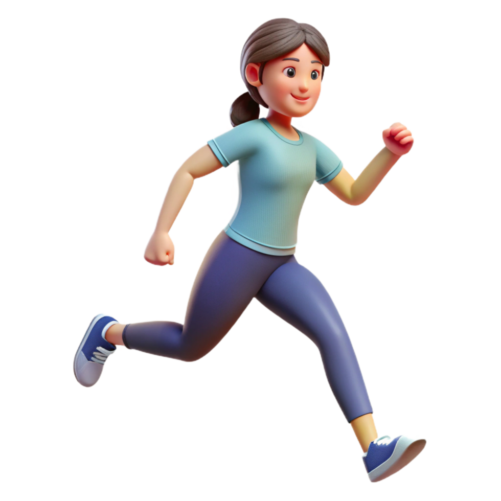 elegant signature Woman, running, NO BACKGROUND with Transparent Background. png