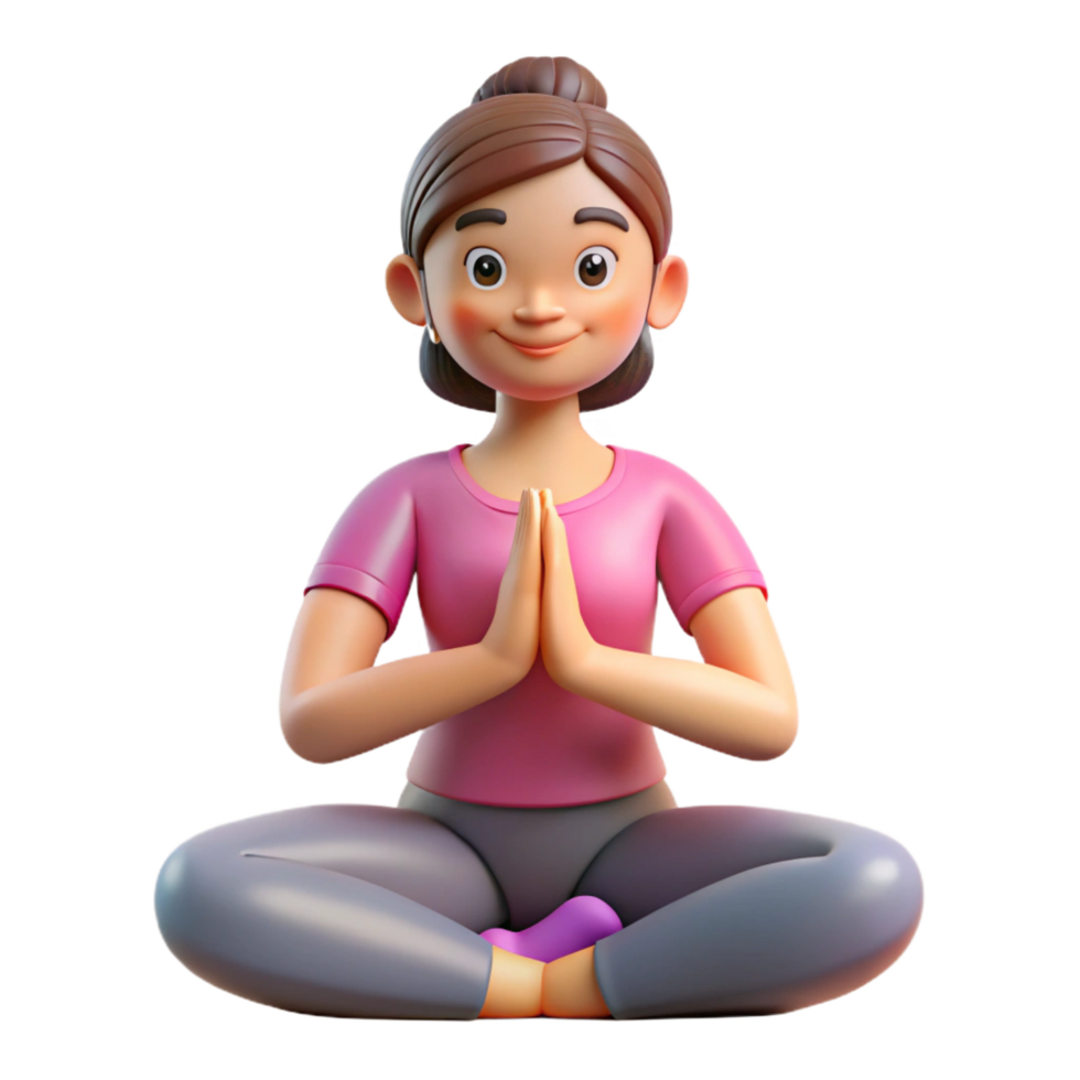 alluring unparalleled Woman, practicing yoga, NO BACKGROUND with Transparent Background. png