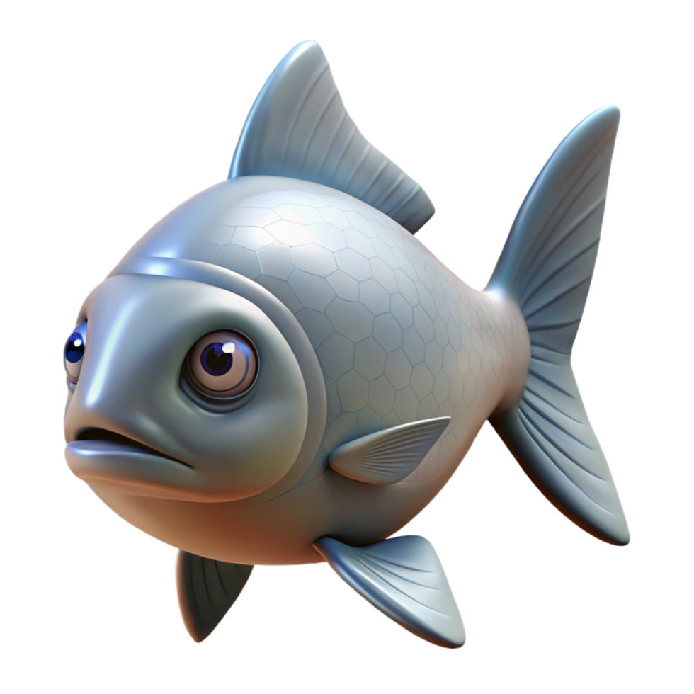 distinctive tropical Fish, portrait, NO BACKGROUND with Transparent Background. elite png