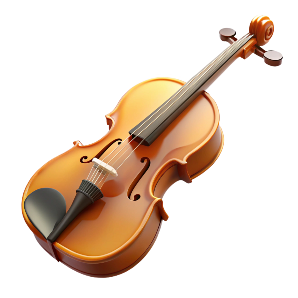 bold captivating Violin with bow, NO BACKGROUND with Transparent Background. exclusive png