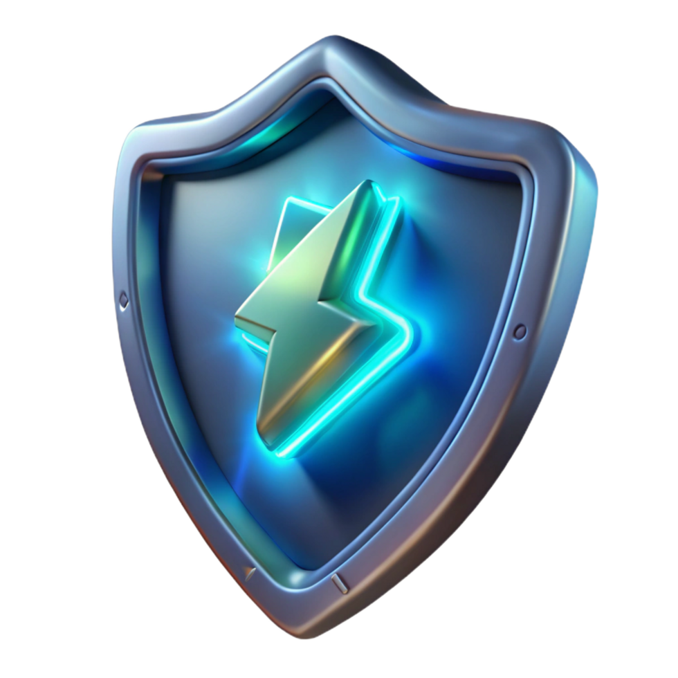 dazzling exemplary Advanced energy shield with glowing energy field, NO BACKGROUND with Transparent Background. png