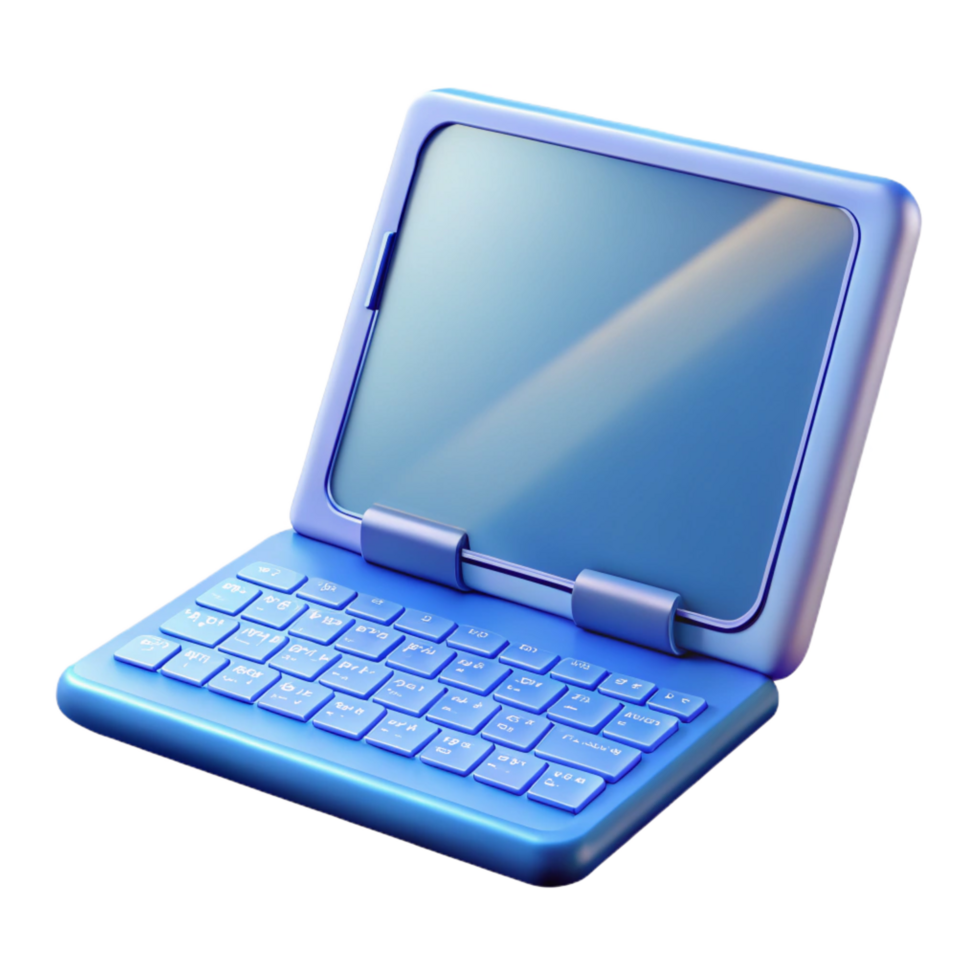 dynamic breathtaking Tablet computer with keyboard case NO BACKGROUND with Transparent Background. high quality png