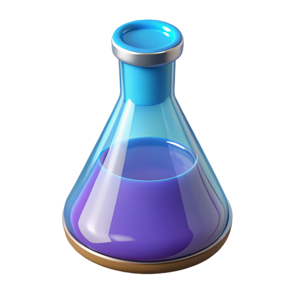 breathtaking quintessential Laboratory beaker with liquid NO BACKGROUND with Transparent Background. png