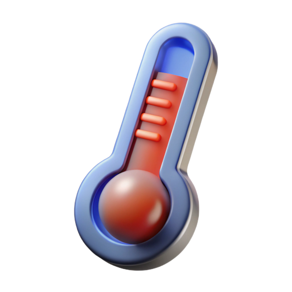 captivating harmonious impressionist Thermometer NO BACKGROUND with Transparent Background. handcrafted png