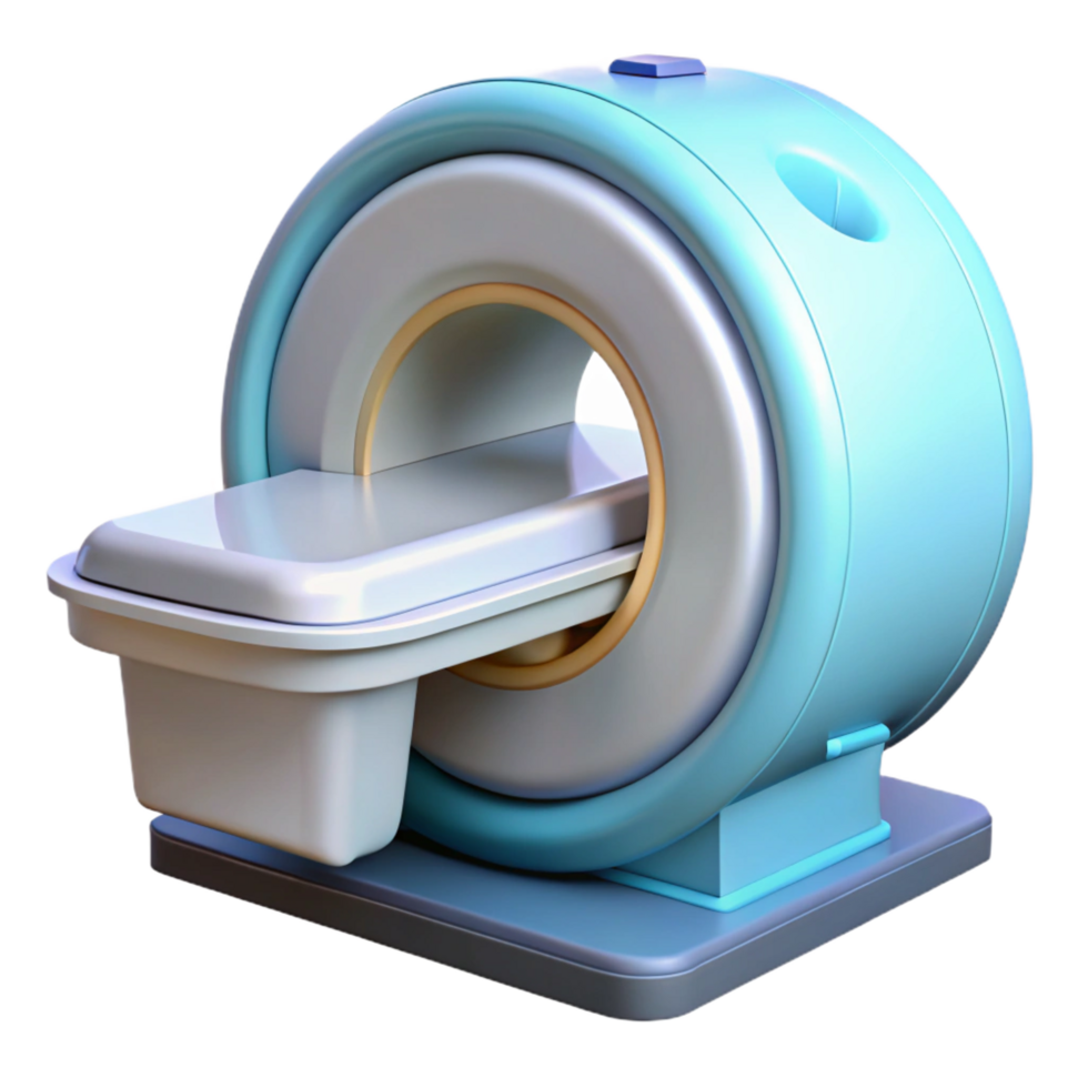 dynamic dramatic MRI machine NO BACKGROUND with Transparent Background. handcrafted png