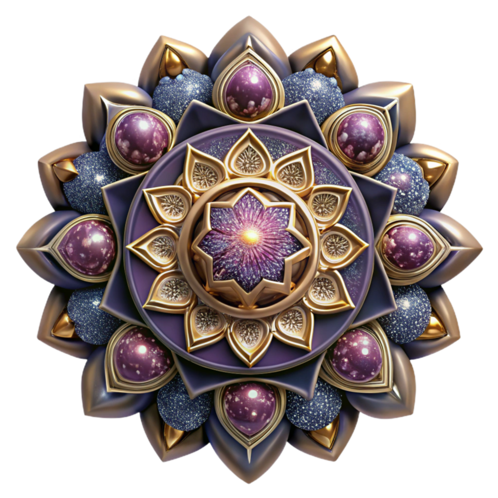 magnificent abstract Mandala Ornament with Intricate Details Transparent high resolution png