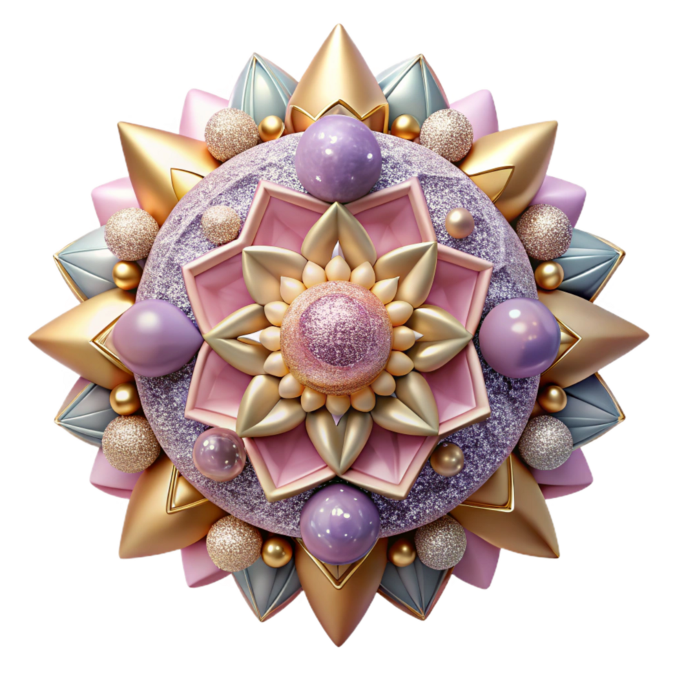 extraordinary minimalist Mandala with Pastel Colors and Soft Hues Element high quality png