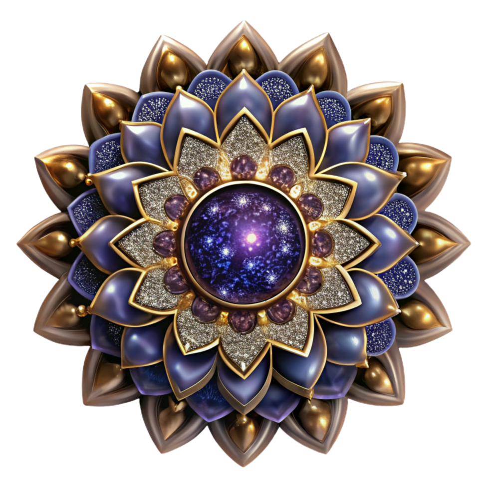 magnificent abstract Mandala with Stylized Design and Unique Patterns Cutout detailed png