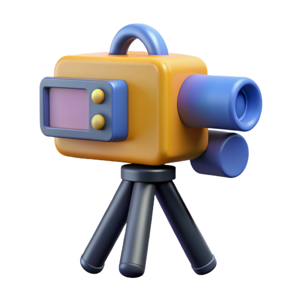 enchanting energetic victorian camera with tripod mount NO BACKGROUND with Transparent Background. authentic png