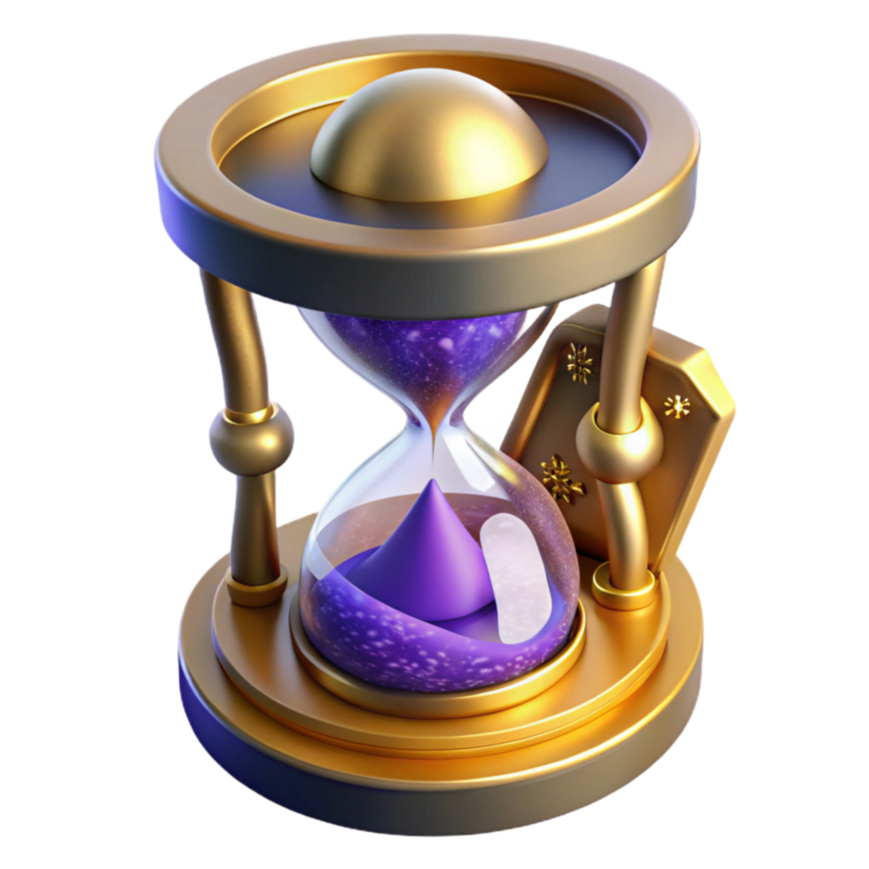 elegant rustic Melting Clock Dali Style Isolated Element png