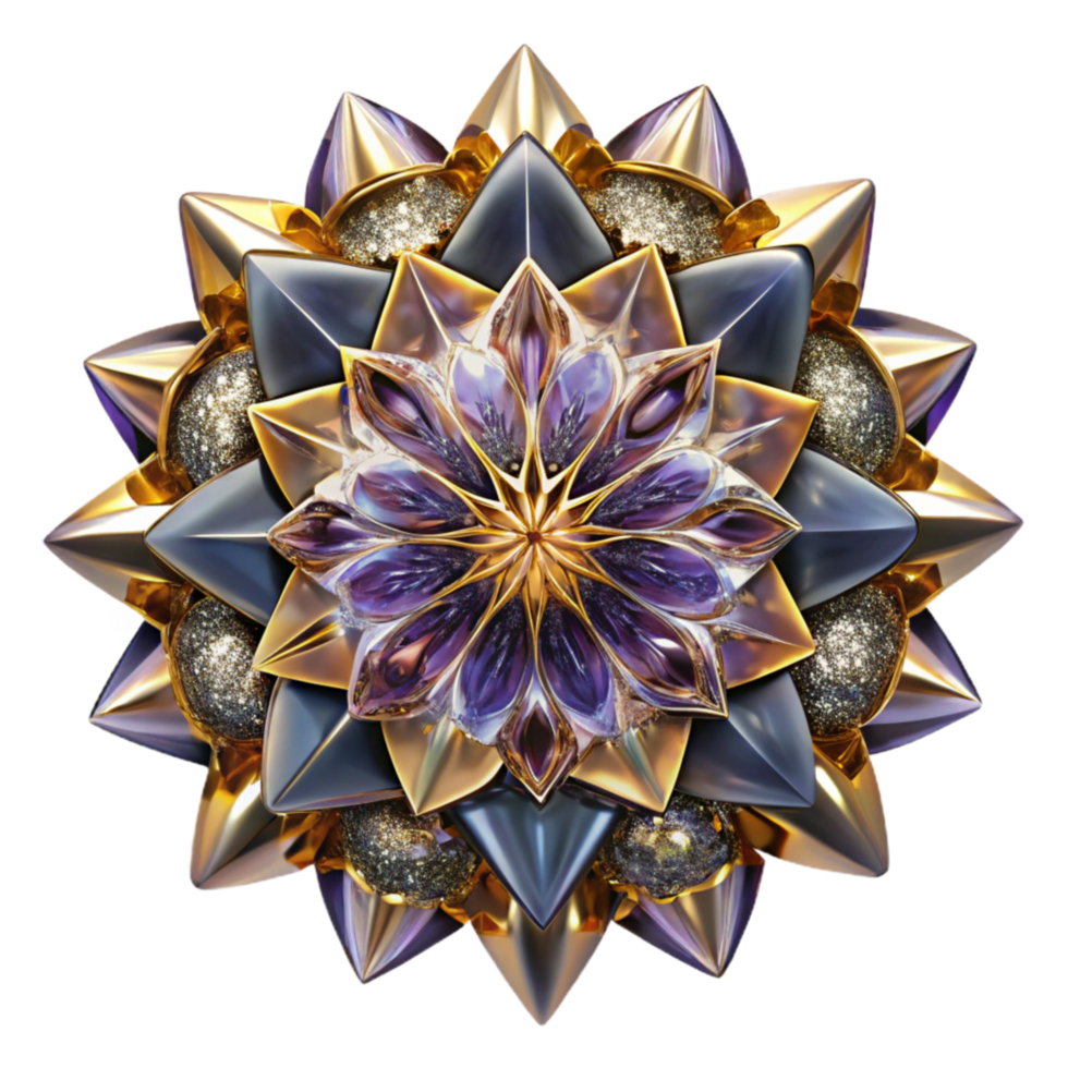 dramatic artistic Mesmerizing Kaleidoscope Pattern Transparent Background original png