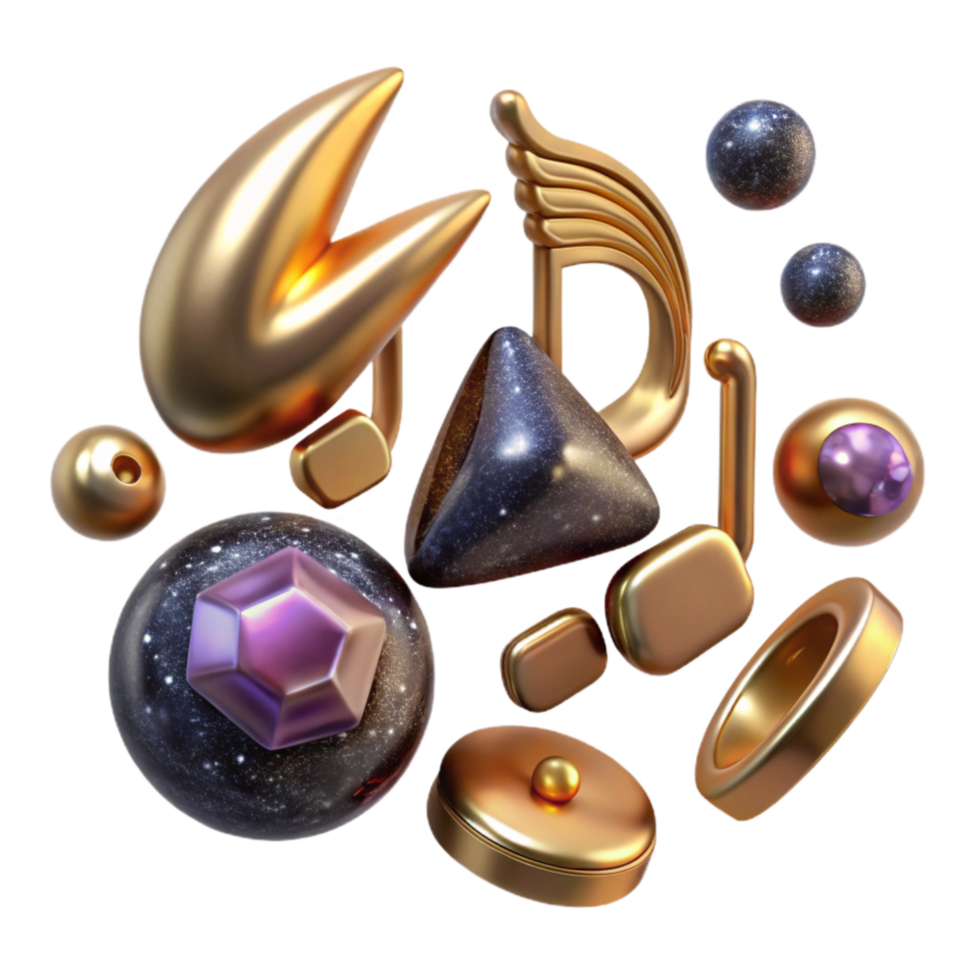 impressive abstract Music Therapy Symbols Collection Isolated Transparent Background png