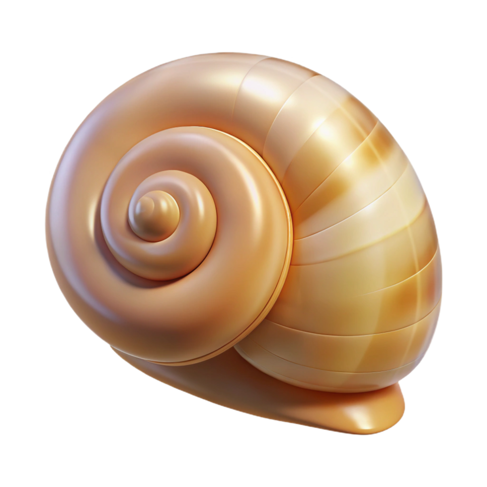 acclaimed traditional Snail shell NO BACKGROUND with Transparent Background. detailed png