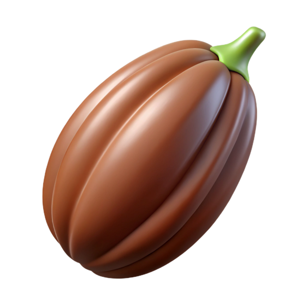 captivating notable Cocoa bean pod NO BACKGROUND with Transparent Background. png