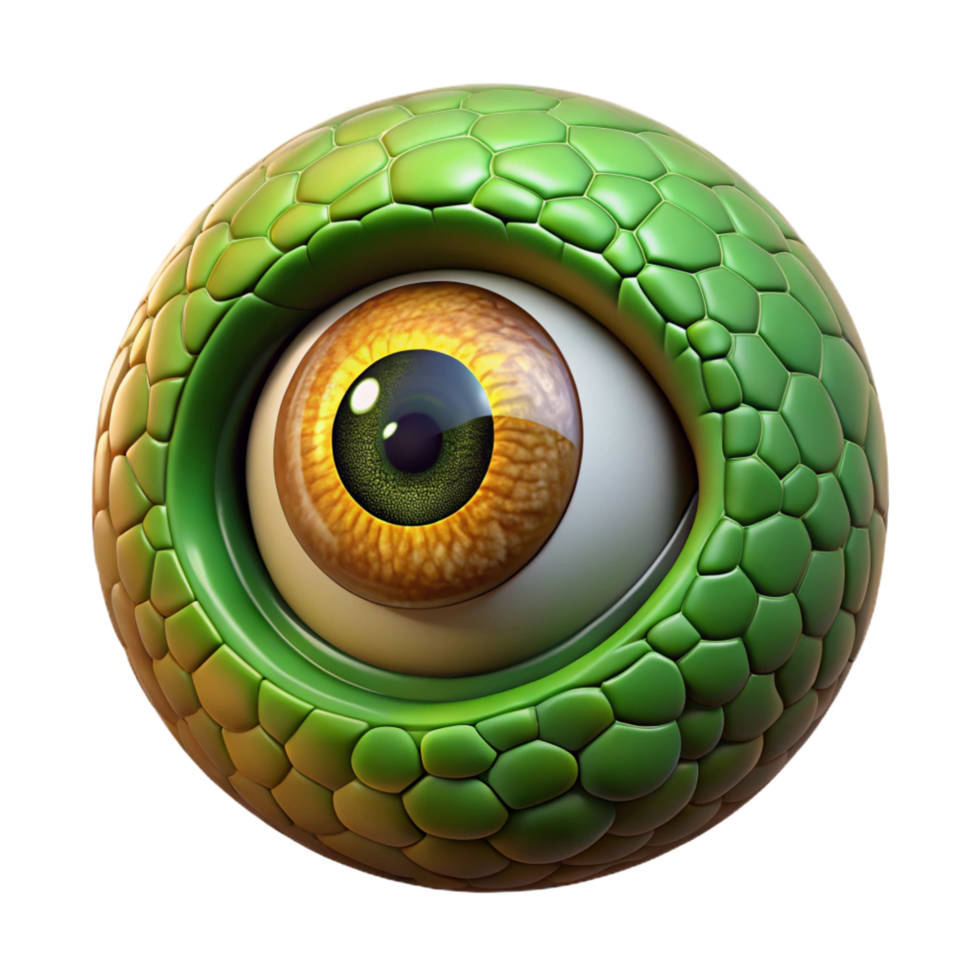alluring inspired Reptile eye NO BACKGROUND with Transparent Background. png