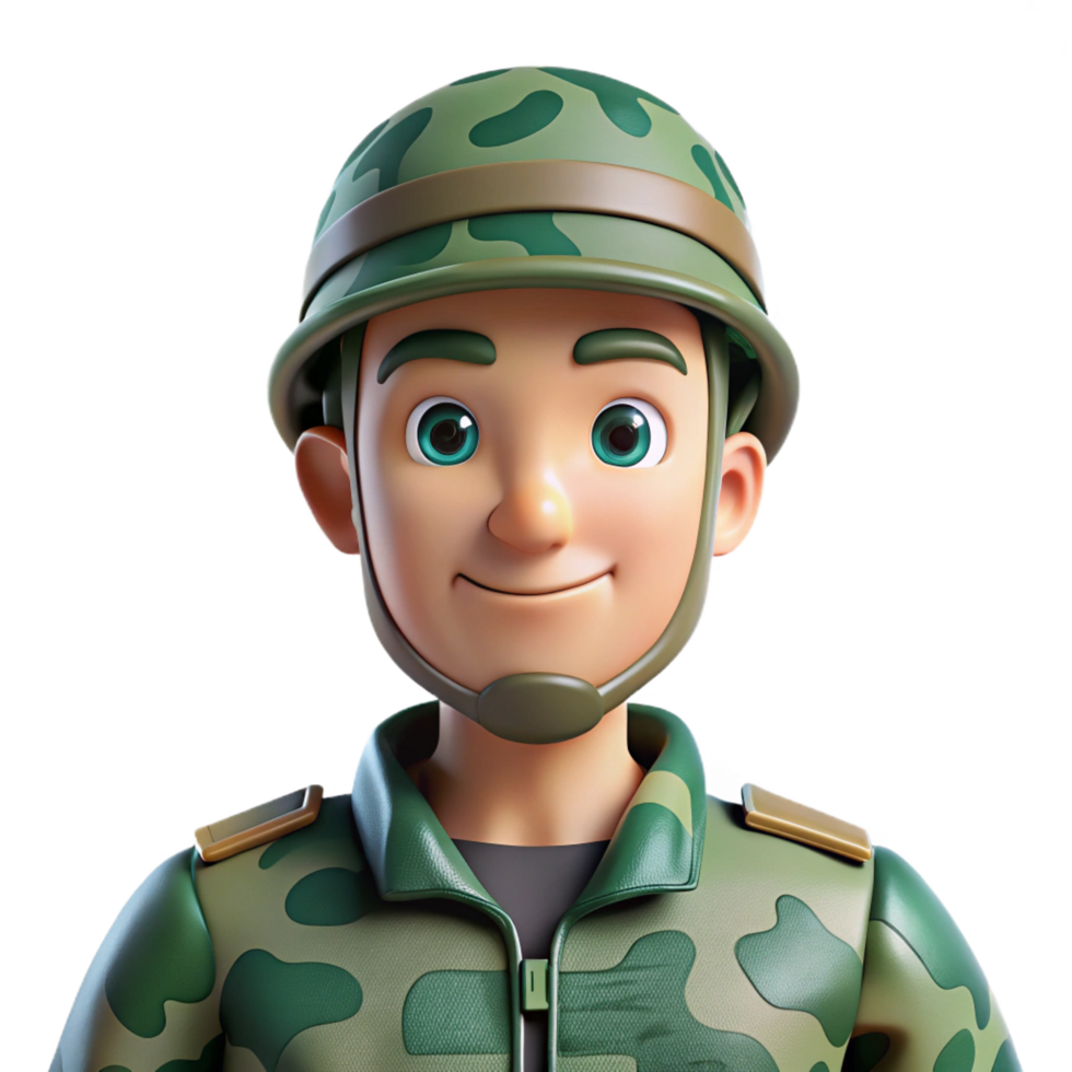 dramatic calm nordic Military soldier in camouflage, NO BACKGROUND with Transparent Background. professional png