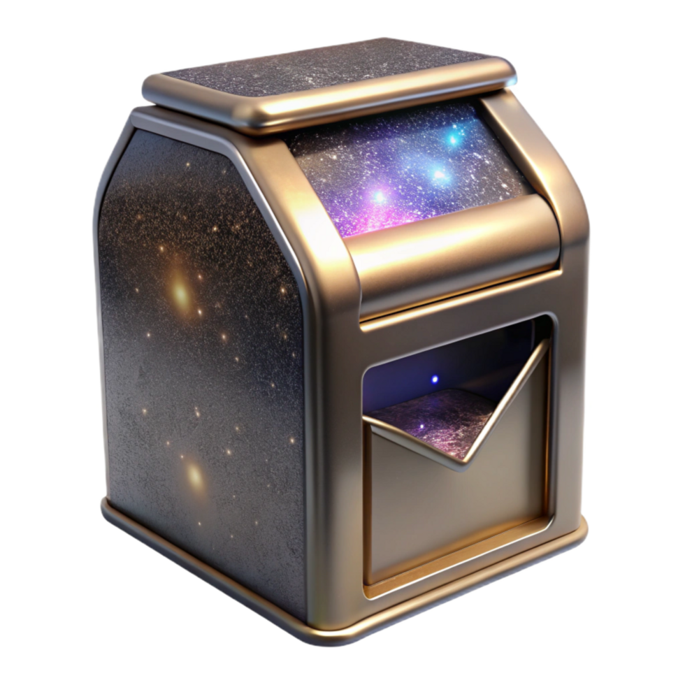 beautiful abstract Newspaper Dispenser Metal Box Isolated Cutout png